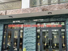 Công trình nhôm Singhal hệ khung bao full tường tại Khu biệt thự Biên Hoà Đồng Nai